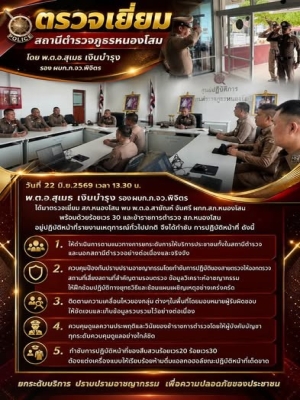 ตรวจเยี่ยมให้กำลังใจและมอบนโยบาย👮‍♂️
